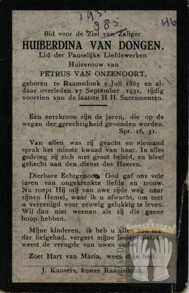 dongen.van.h 1865-1931 onzenoort.van.p a