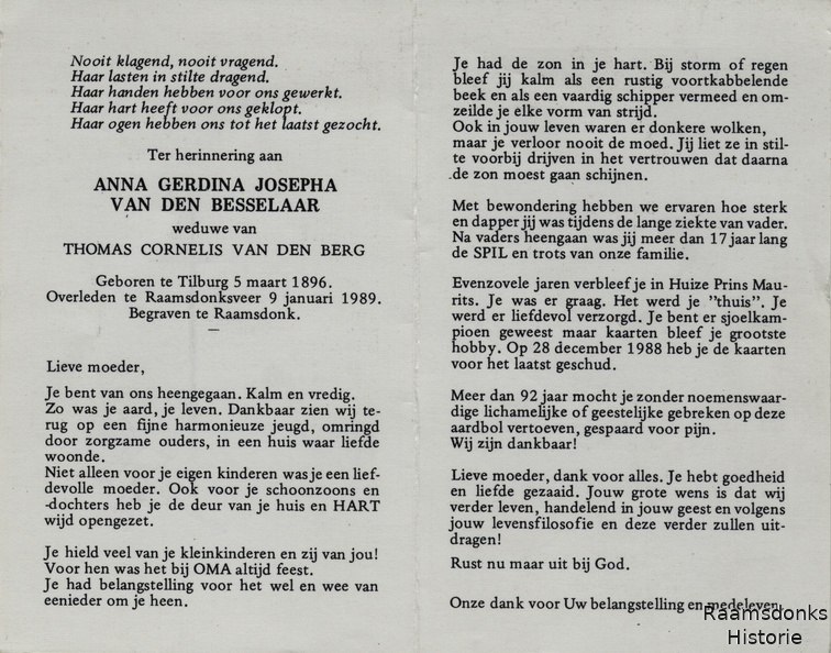 besselaar.van.den.a.g.j 1896-1989 berg.van.den.t.c b