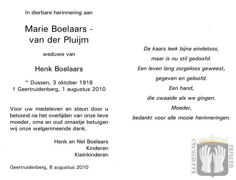 pluijm.van.der.m. 1916-2010 boelaars.h. b.