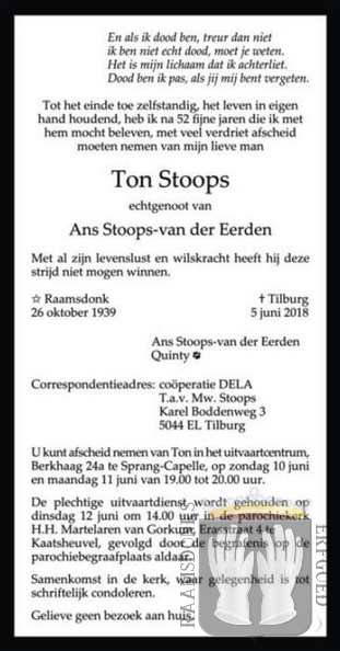 stoops.ton 1939-2018 eerden.van.der.ans. k.