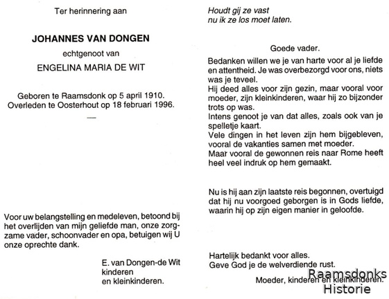 dongen.van.j. 1910-1996 wit.de.e.m. b.