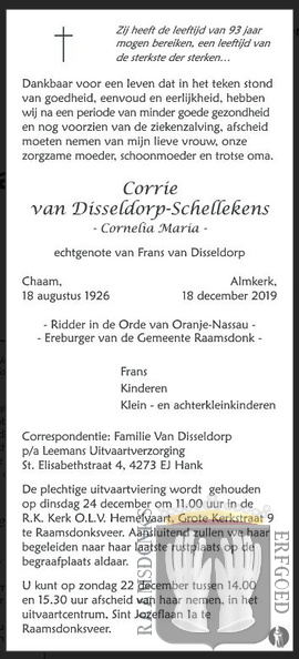 schellekens.corrie. 1926-2019 disseldorp.van.frans. k.