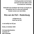rodenburg.rita 1938-2020 poll.van.de.henk. k.