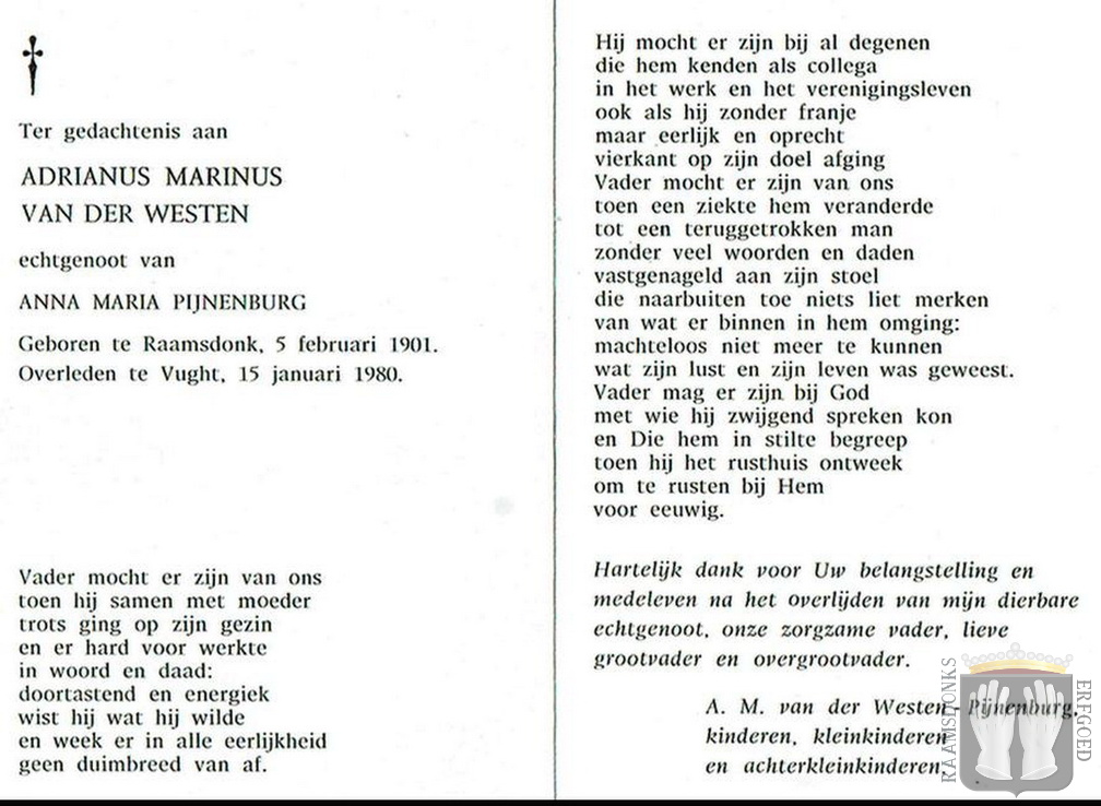 westen.van.der.a.m. 1901-1980 pijnenburg.a.m. b.