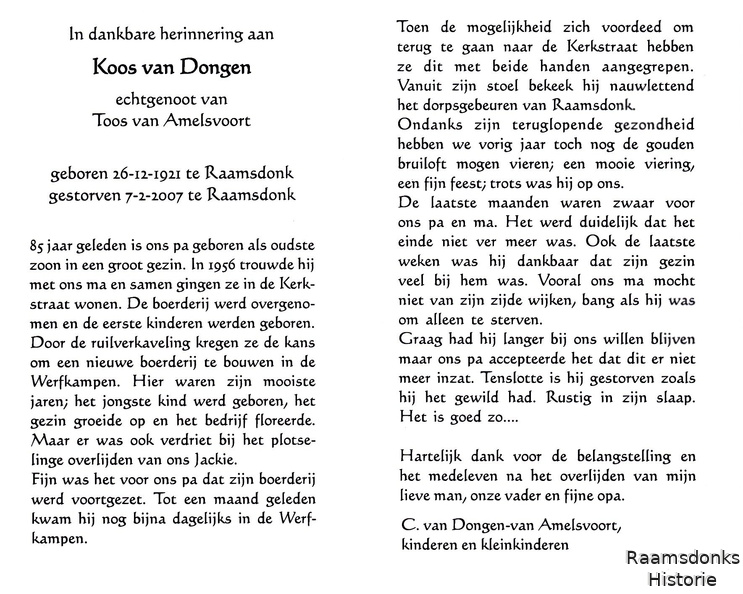 dongen.van.koos 1921-2007 amelsvoort.van.toos. b