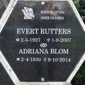 rutters.evert. 1927-2007 blom.adriana. 1930-2014 g